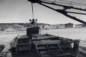 Bilde av Småbåthavna graves ut